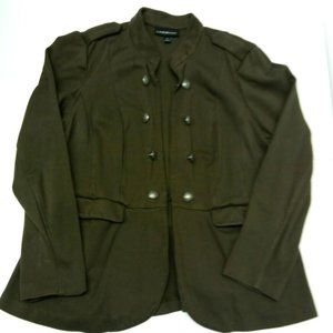 Lane Bryant Army Green Blazer Size 14
